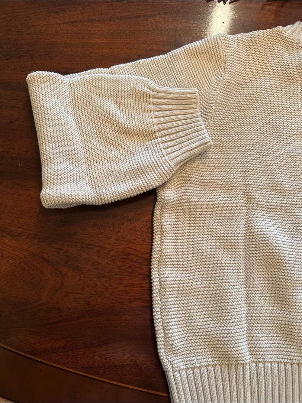 Old Navy Women's Cream Button-Up Textured Cardigan - Picture 7 of 12